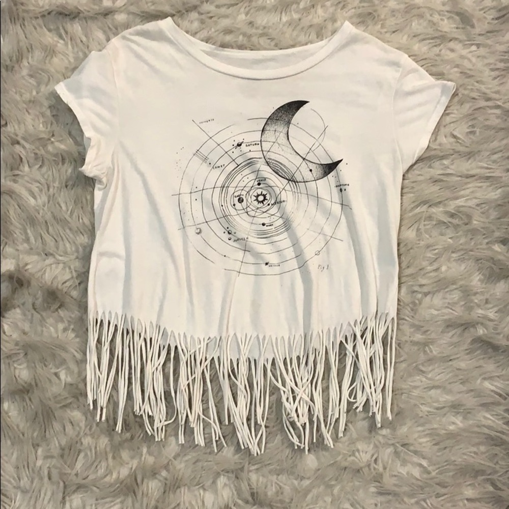 Fringe graphic tee